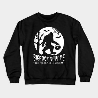 Bigfoot Saw Me - Black Crewneck Sweatshirt